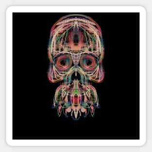 Electroluminated Skull - Pastel Sticker